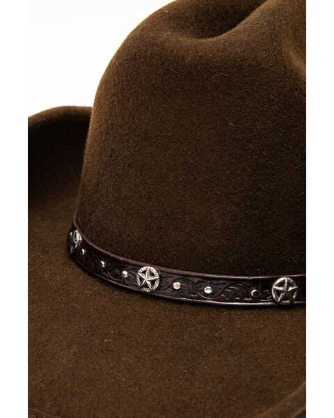 Image #6 - Cody James Crushable Felt Cowboy Hat , Brown, hi-res