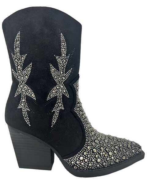 Image #1 - Very G Women's Lux Western Boots - Snip Toe, Black, hi-res