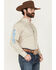 Image #2 - Ariat Men's Team Alder Paisley Print Long Sleeve Button-Down Western Shirt, Tan, hi-res