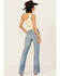 Image #3 - Wrangler Women's Medium Wash Westward Mid Rise Bootcut Stretch Denim Jeans, Medium Wash, hi-res