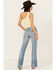 Image #3 - Wrangler Women's Medium Wash Westward Mid Rise Bootcut Stretch Denim Jeans , Medium Wash, hi-res