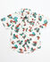 Image #1 - Shyanne Toddler Girls' Floral Print Short Sleeve Western Pearl Snap Shirt, Ivory, hi-res