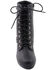 Image #5 - Milwaukee Leather Women's Lace Toe Toe Platform Boots - Round Toe, Black, hi-res