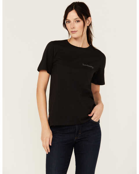 Timberland PRO® Women's Core Short Sleeve T-Shirt, Black, hi-res