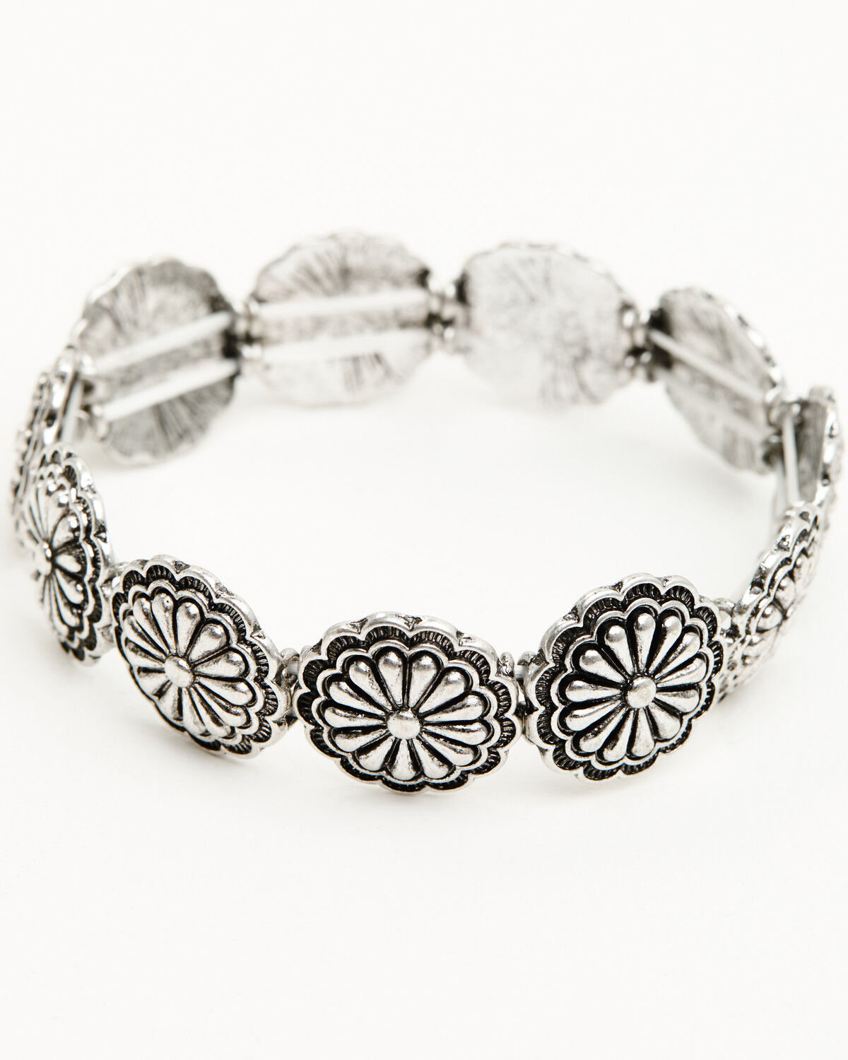 Image #3 - Shyanne Women's Ridge Canyon Turquoise Concho Bracelet Set - 5 Piece, Silver, hi-res