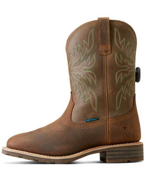 Image #2 - Ariat Men's Hybrid Rancher Waterproof Western Performance Boots - Broad Square Toe, Brown, hi-res