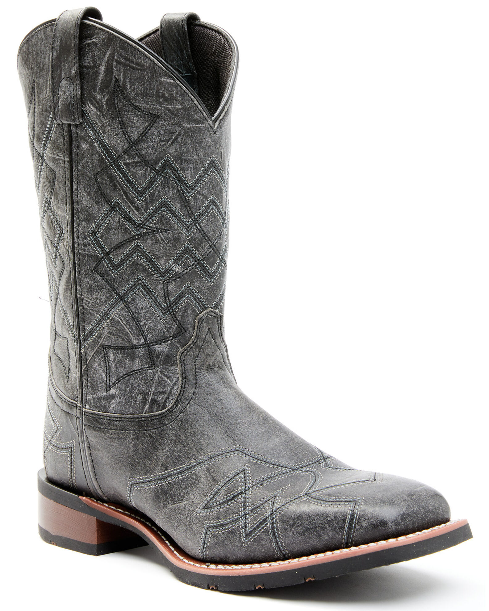 Mens grey western boots clearance