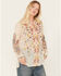 Image #2 - Johnny Was Women's Long Sleeve Floral Embroidered Blouse, Ivory, hi-res
