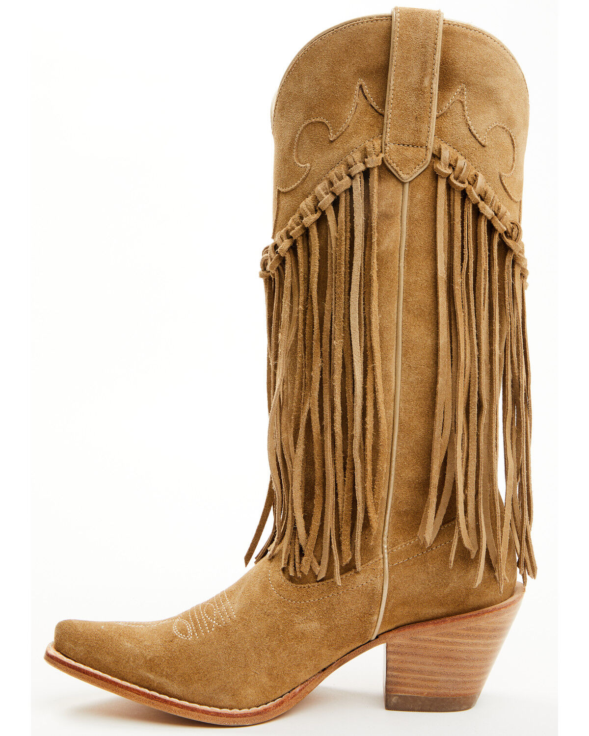 Image #3 - Idyllwind Women's Sterling Fringe Tall Western Boots - Snip Toe, Tan, hi-res