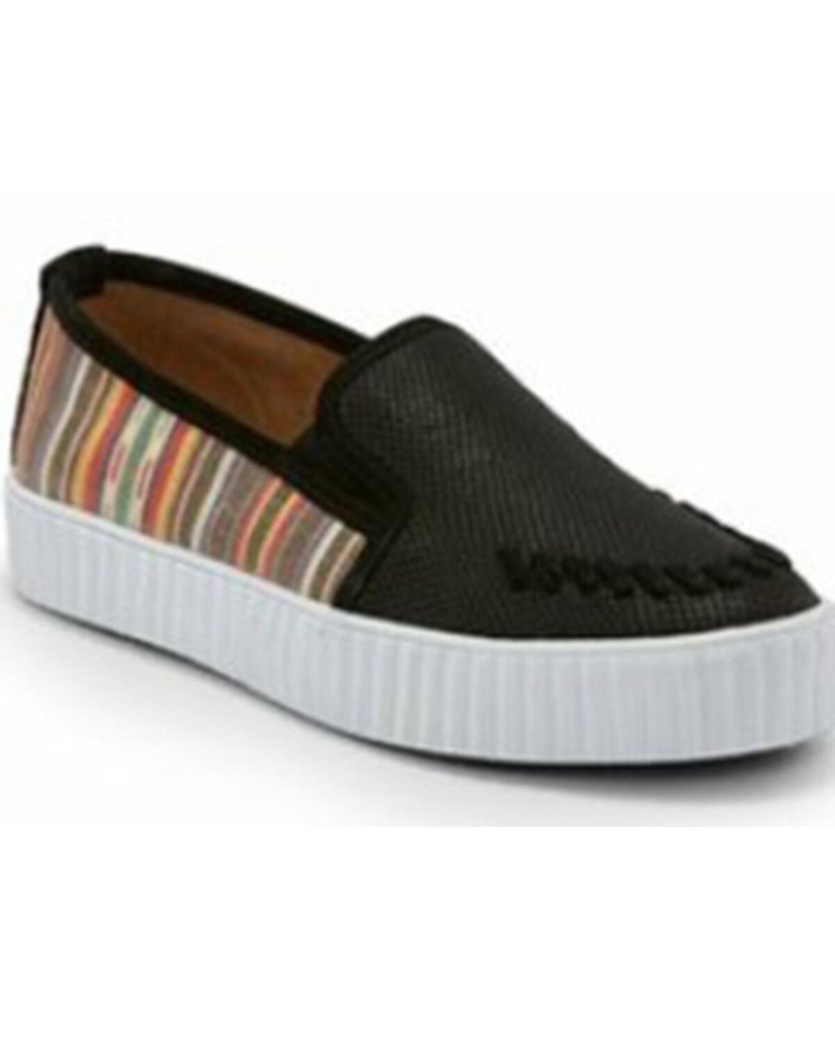 Image #1 - Justin Women's Helen Serape Print Slip-On Casual Shoe - Round Toe, Black, hi-res