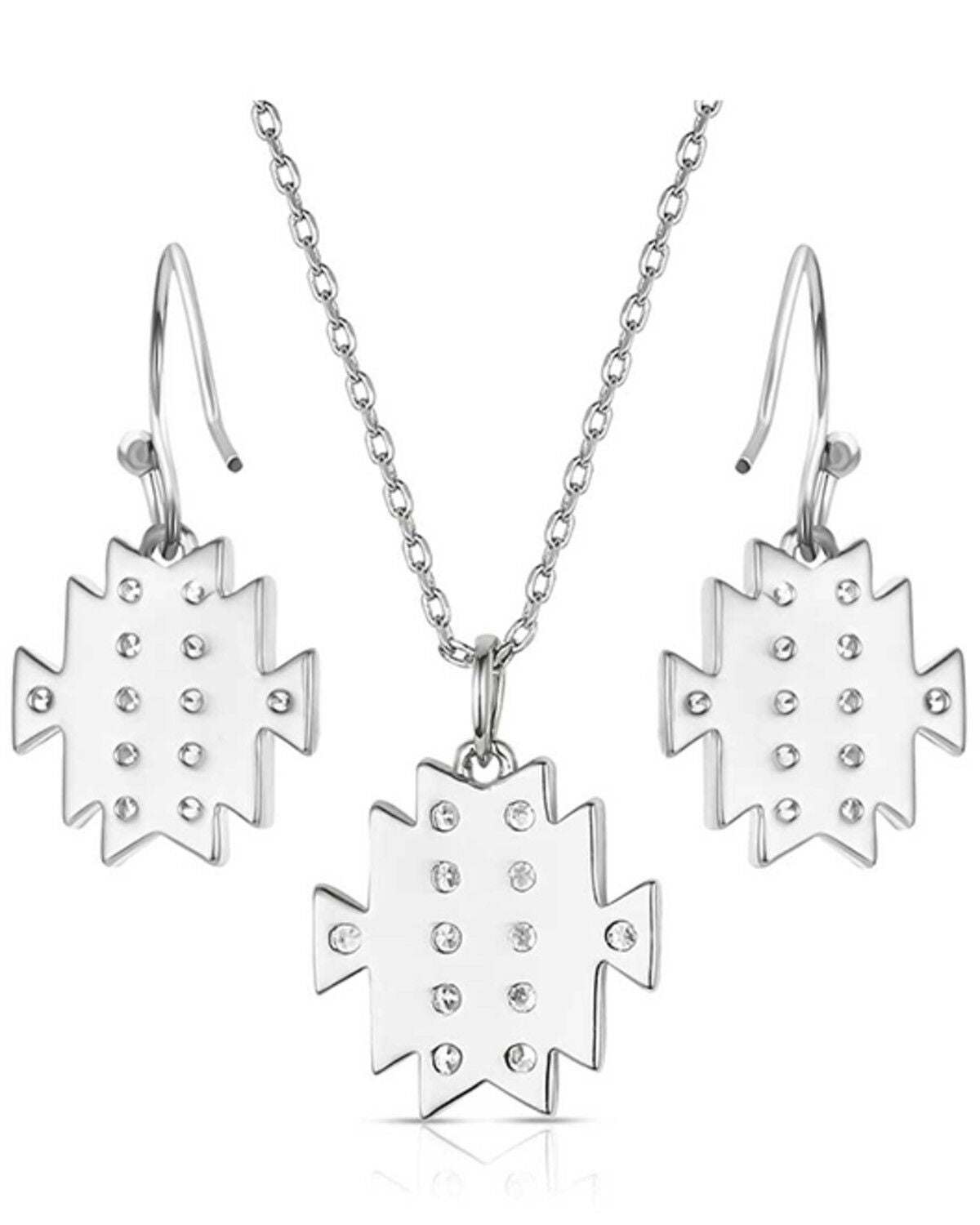 Image #2 - Montana Silversmiths Women's Savannah Nights Jewelry Set, Silver, hi-res