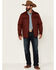 Image #2 - Kimes Ranch Men's Boot Barn Exclusive Solid Skink Zip-Front Quilted Jacket, Burgundy, hi-res