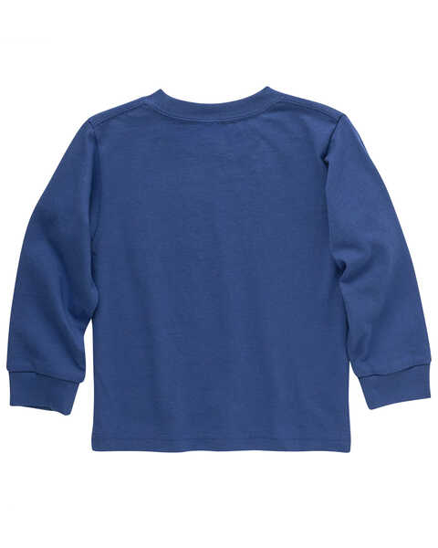 Carhartt Toddler Boys' Pocket Long Sleeve T-Shirt, Blue, hi-res