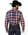 Image #4 - Ariat Men's Boot Barn Exclusive Presly Plaid Print Long Sleeve Button-Down Western Shirt, Blue, hi-res