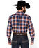 Image #4 - Ariat Men's Boot Barn Exclusive Presly Plaid Print Long Sleeve Button-Down Western Shirt , Blue, hi-res