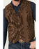 Image #3 - Cody James Men's Southwestern Print Jacquard Vest , Brown, hi-res