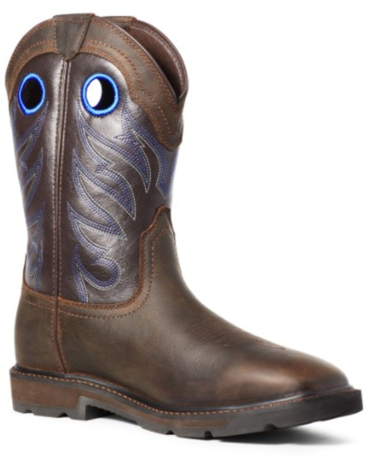 Image #1 - Ariat Men's Brown Groundwork Western Work Boots - Soft Toe, , hi-res