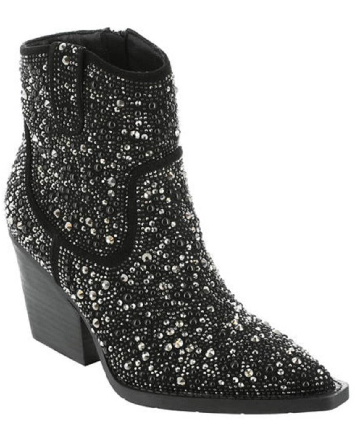 Image #1 - Very G Women's Katy Pearl Booties - Snip Toe, Black, hi-res