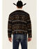 Image #4 - Wrangler Men's Brown Whiskey Jacquard Southwestern Print Button-Front Sherpa Jacket , , hi-res