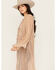 Image #2 - En Creme Women's Metallic Long Sleeve Duster Kimono, Rose, hi-res