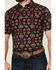 Image #3 - Cody James Men's Axe Throw Southwestern Print Short Sleeve Snap Western Shirt - Big , Navy, hi-res