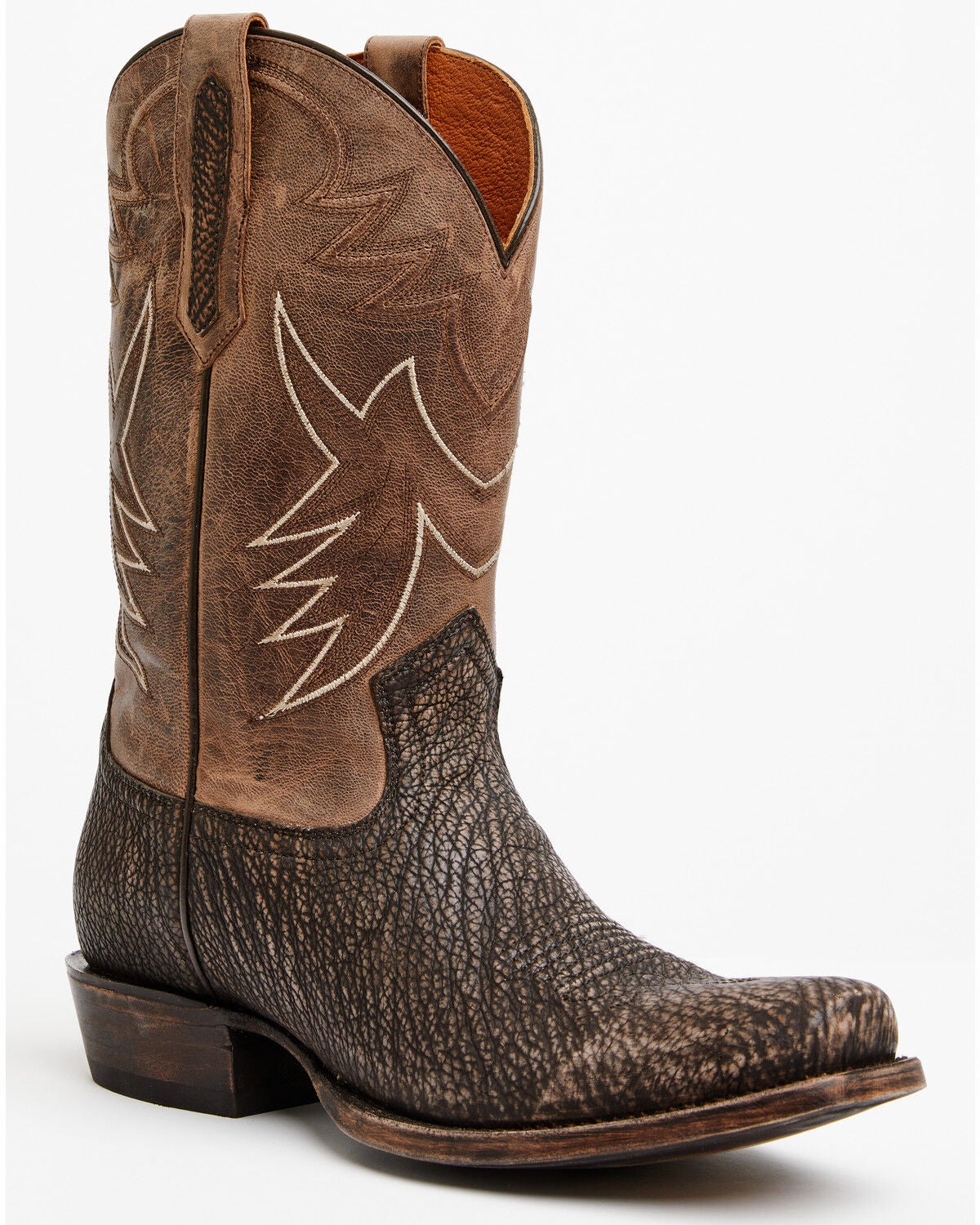Image #1 - Cody James Men's Bruce Exotic Shark Western Boots - Square Toe, Black, hi-res