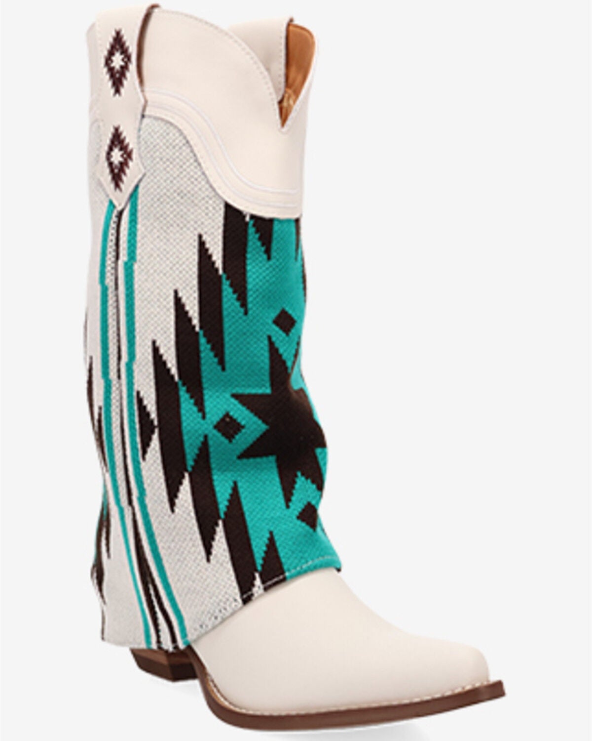Image #1 - Dingo Women's Mystic Mesa Western Boots - Snip Toe, White, hi-res