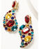 Image #3 - Boot Barn X Understated Leather Stone Paisley Earrings, Multi, hi-res