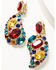 Image #3 - Boot Barn X Understated Leather Stone Paisley Earrings , Multi, hi-res