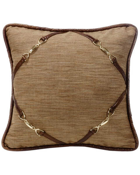 Image #1 - HiEnd Accents Highland Lodge Buckle Pillow, Multi, hi-res