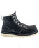 Image #2 - Avenger Women's Mid 6" Lace-Up Waterproof Wedge Work Boots - Carbon Toe, Black, hi-res