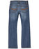 Image #1 - Wrangler 20X Boys' Barksdale Dark Wash Vintage Bootcut Stretch Denim Jeans , Dark Wash, hi-res