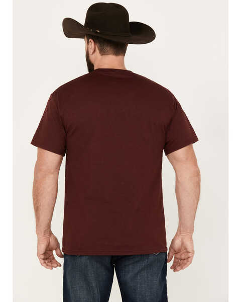 Image #4 - Moonshine Spirit Men's Bandito Short Sleeve Graphic T-Shirt, Burgundy, hi-res