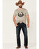 Image #2 - Rodeo Ranch Men's Heather Stone Desert Canyon Circle Graphic Short Sleeve T-Shirt , Stone, hi-res