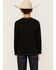 Image #4 - Cowboy Hardware Boys' Triple Barb Ghost Long Sleeve Graphic T-Shirt, Black, hi-res