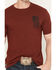 Image #3 - Howitzer Men's Freedom Short Sleeve Graphic T-Shirt, Burgundy, hi-res