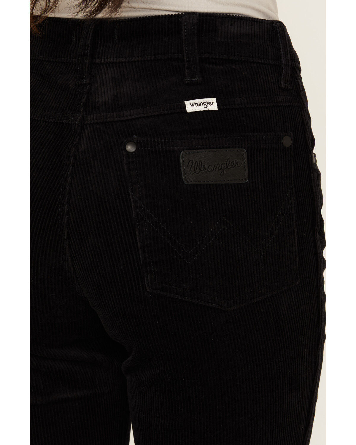 Image #4 - Wrangler Women's Westward 626 High Rise Stretch Corduroy Bootcut Jeans, Black, hi-res