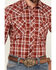 Image #3 - Wrangler Retro Men's Plaid Print Long Sleeve Snap Western Shirt, Red, hi-res