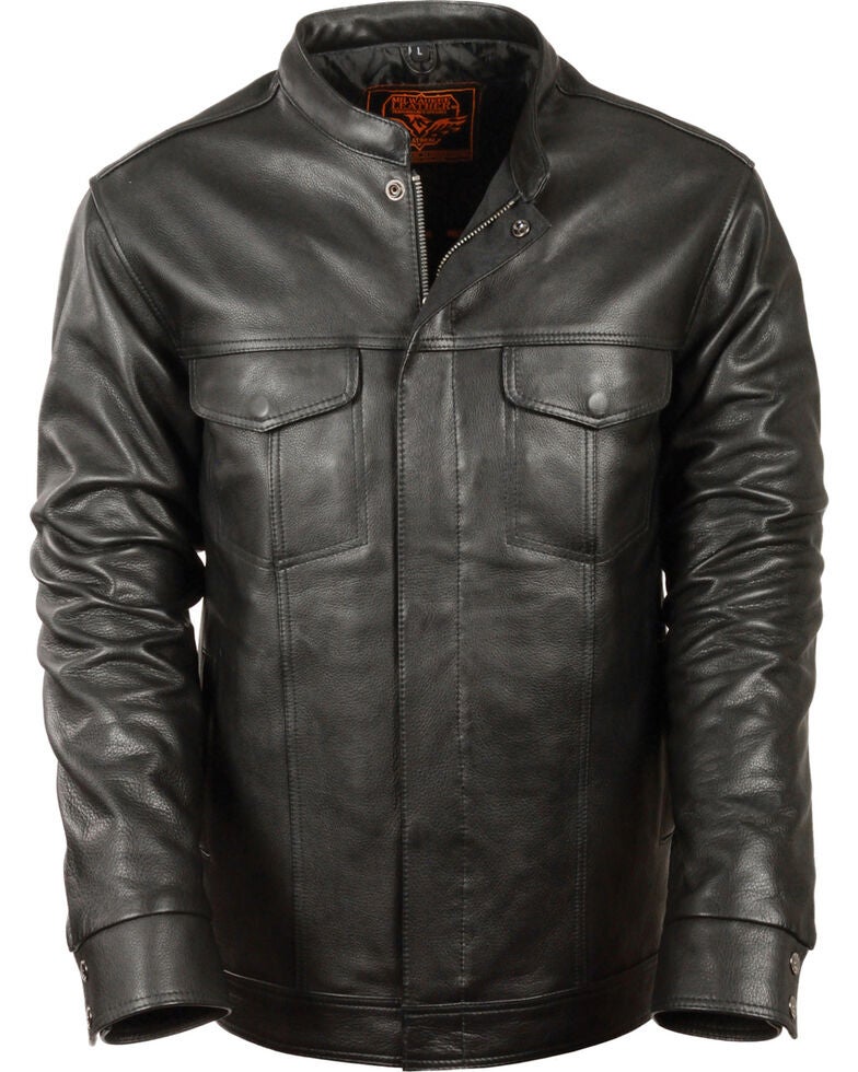 Milwaukee Leather Men's Black Club Style Shirt Jacket ... (784 x 980 Pixel)