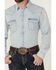Image #3 - Rock & Roll Denim Men's Light Wash Long Sleeve Snap Denim Shirt, Light Wash, hi-res