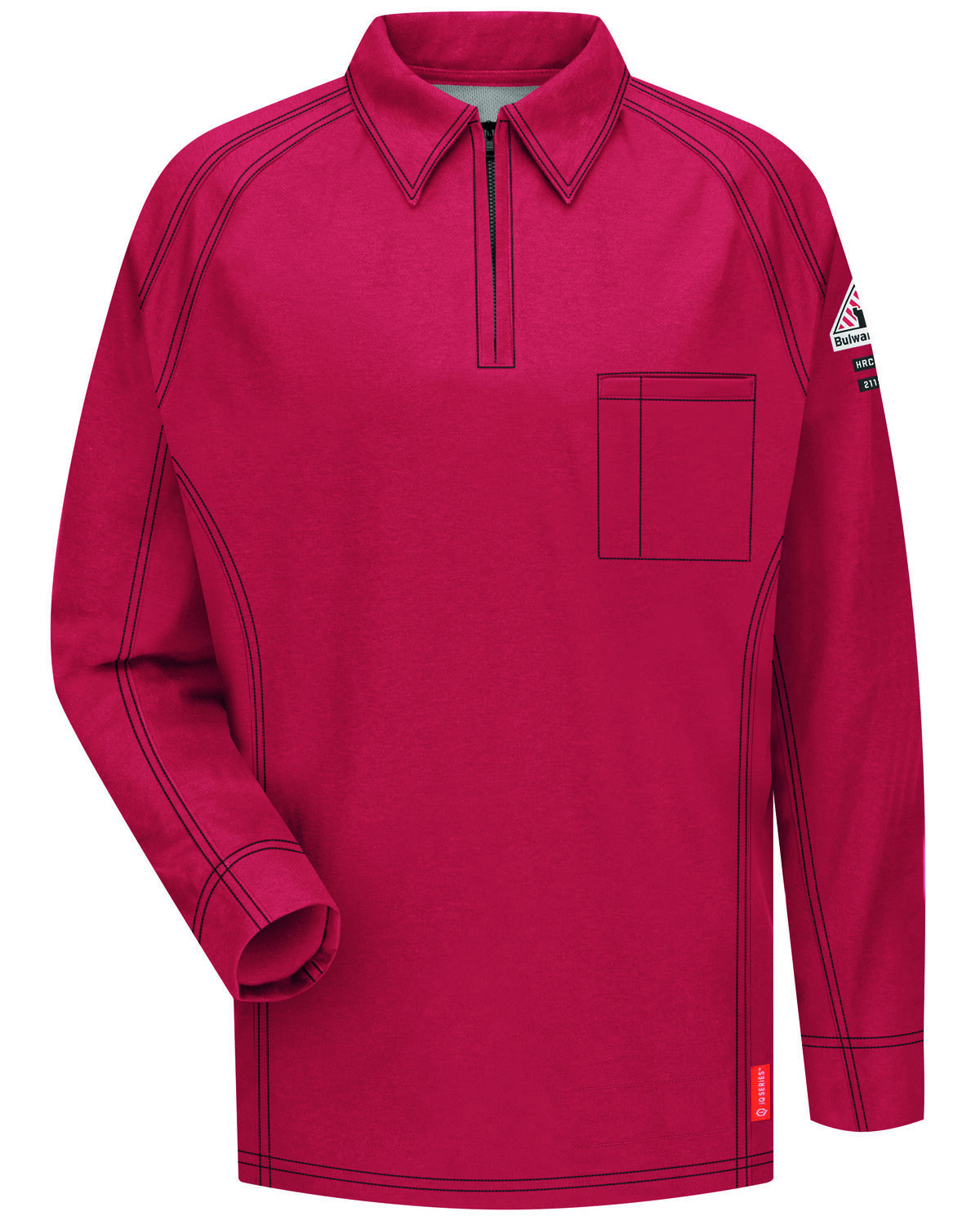 Image #1 - Bulwark Men's FR iQ Series Long Sleeve Polo, , hi-res