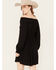 Wrangler Retro Women's Off The Shoulder Long Sleeve Mini Dress, Black, hi-res