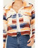 Image #3 - Ashley Women's Southwestern Print Sherpa Jacket, Cream, hi-res