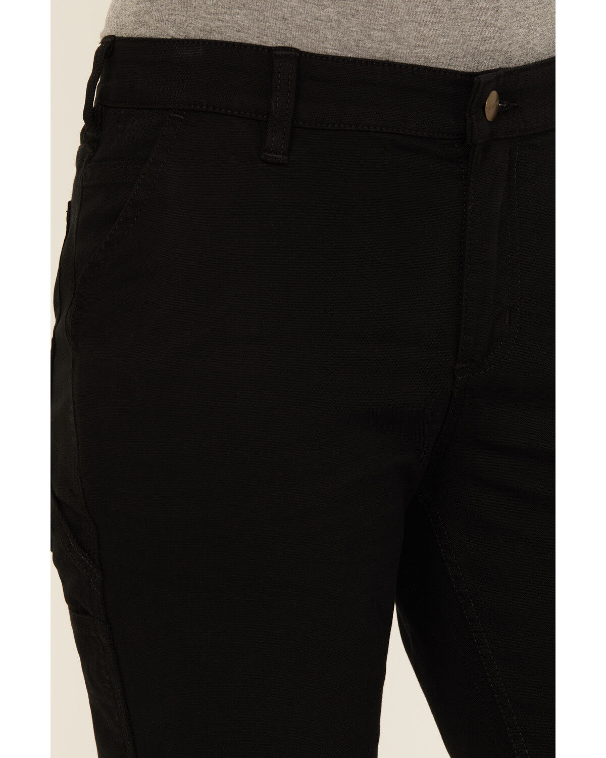 Image #2 - Carhartt Women's Rugged Flex Relaxed Fit Canvas Work Pants, Black, hi-res