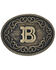 Montana Silversmiths Filigree Initial B Belt Buckle, Bronze, hi-res