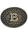 Montana Silversmiths Filigree Initial B Belt Buckle, Bronze, hi-res