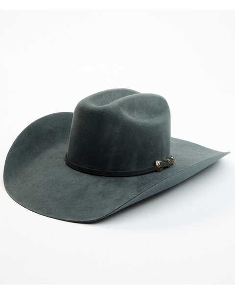 ProHats Precreased Charcoal Buckle Band Wool Felt Western Hat , Charcoal, hi-res