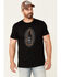 Moonshine Spirit Men's Neon Bottle Graphic Short Sleeve T-Shirt , Black, hi-res