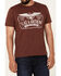Flag & Anthem Men's Trademark Logo Burnout Short Sleeve T-Shirt , Maroon, hi-res