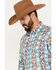 Image #2 - Wrangler Men's Southwestern Print Long Sleeve Pearl Snap Western Shirt, Multi, hi-res